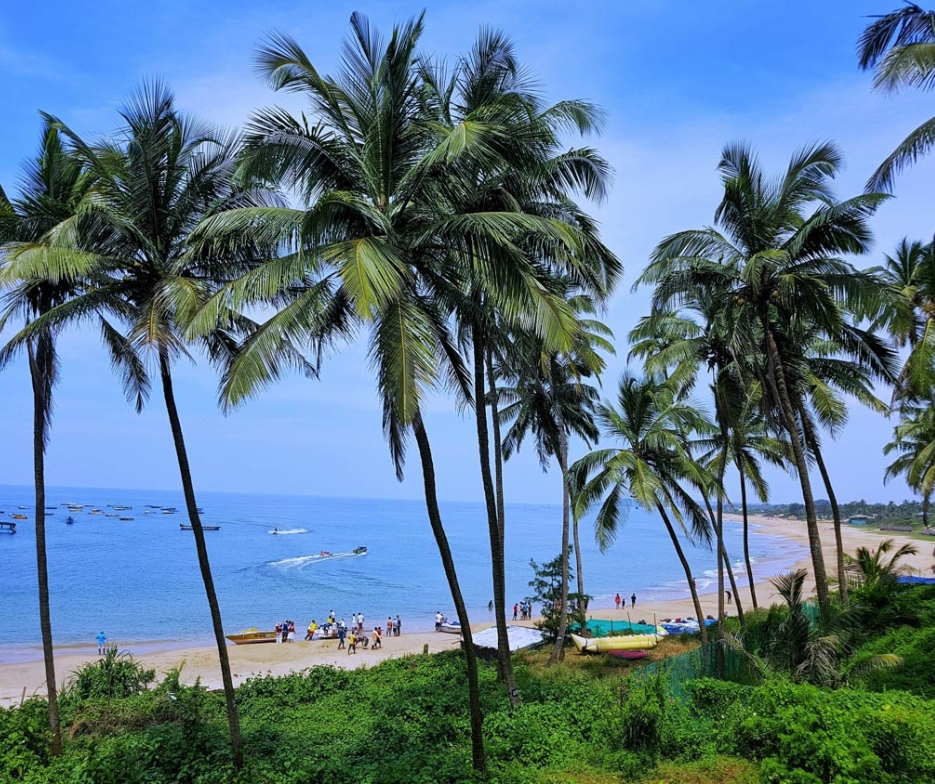 Anjuna Beach and coastline, Goa