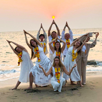 Yoga with fun at Rishikul Yogshala