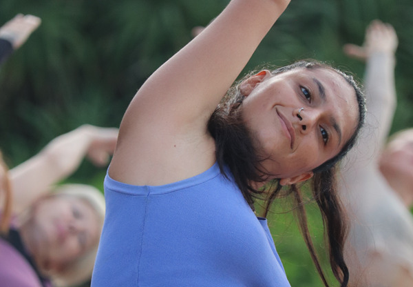 300 Hour Yoga Teacher Training Course Student Performing Yoga Poses at Rishikul Yogshala in Nepal