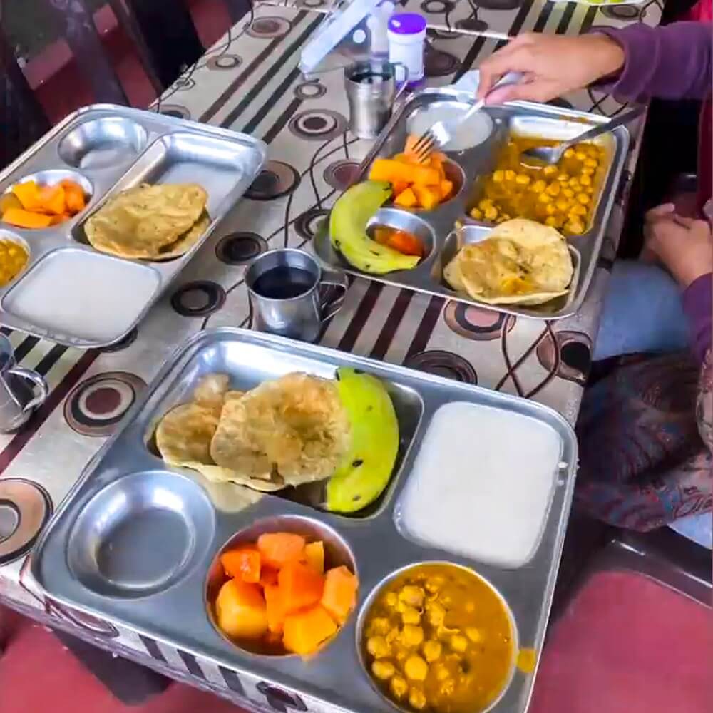 Satvik Food For 500 Hour YTTC Students At Rishikul Yogshala Kerala