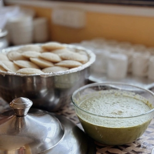 Yoga Teacher Training Students Having Lunch