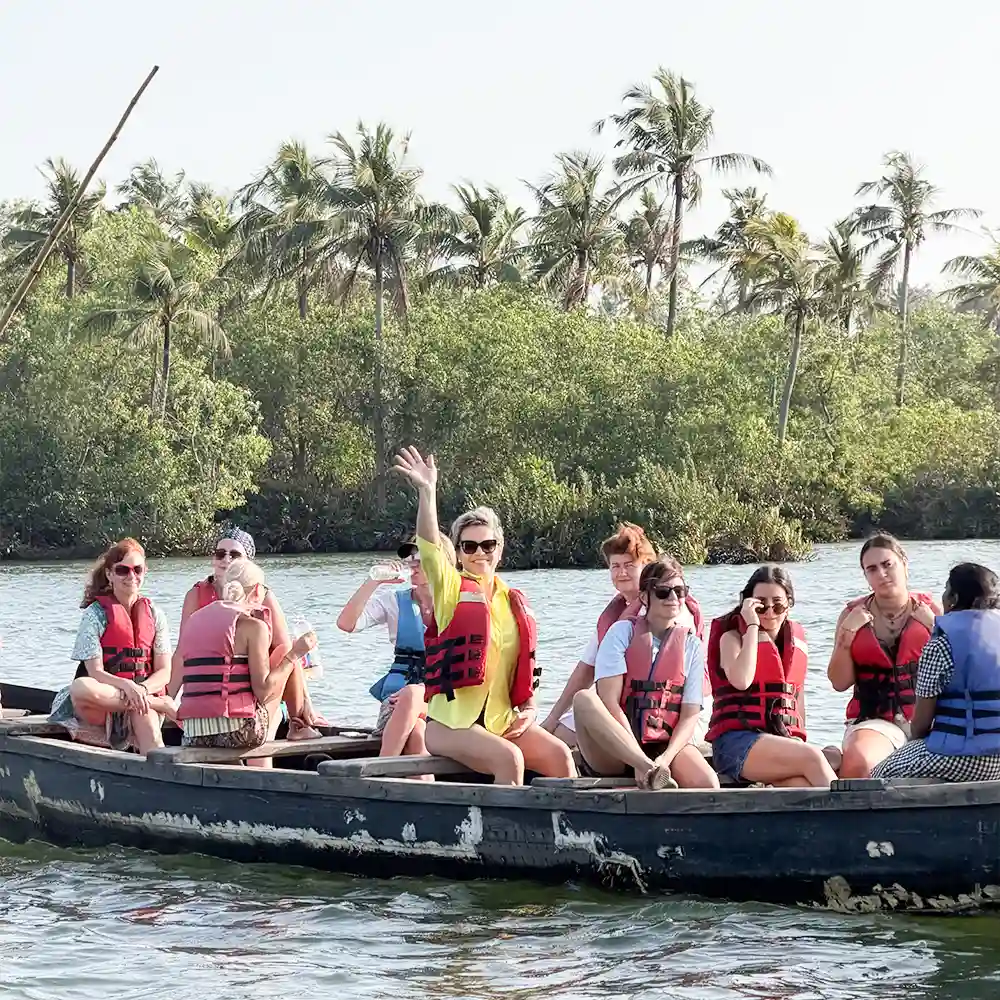 Yoga practice at Rishikul Yogshala