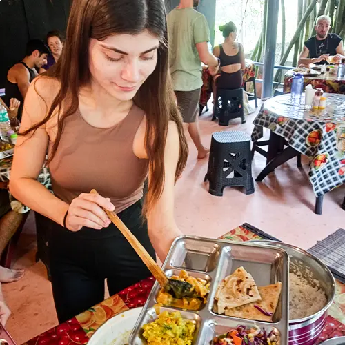 Healthy Yoga Meal at Rishikul Yogshala