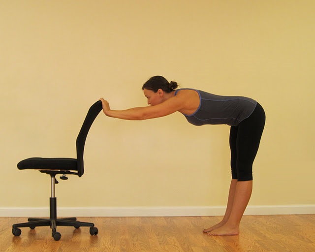 Chair Standing Forward Bend