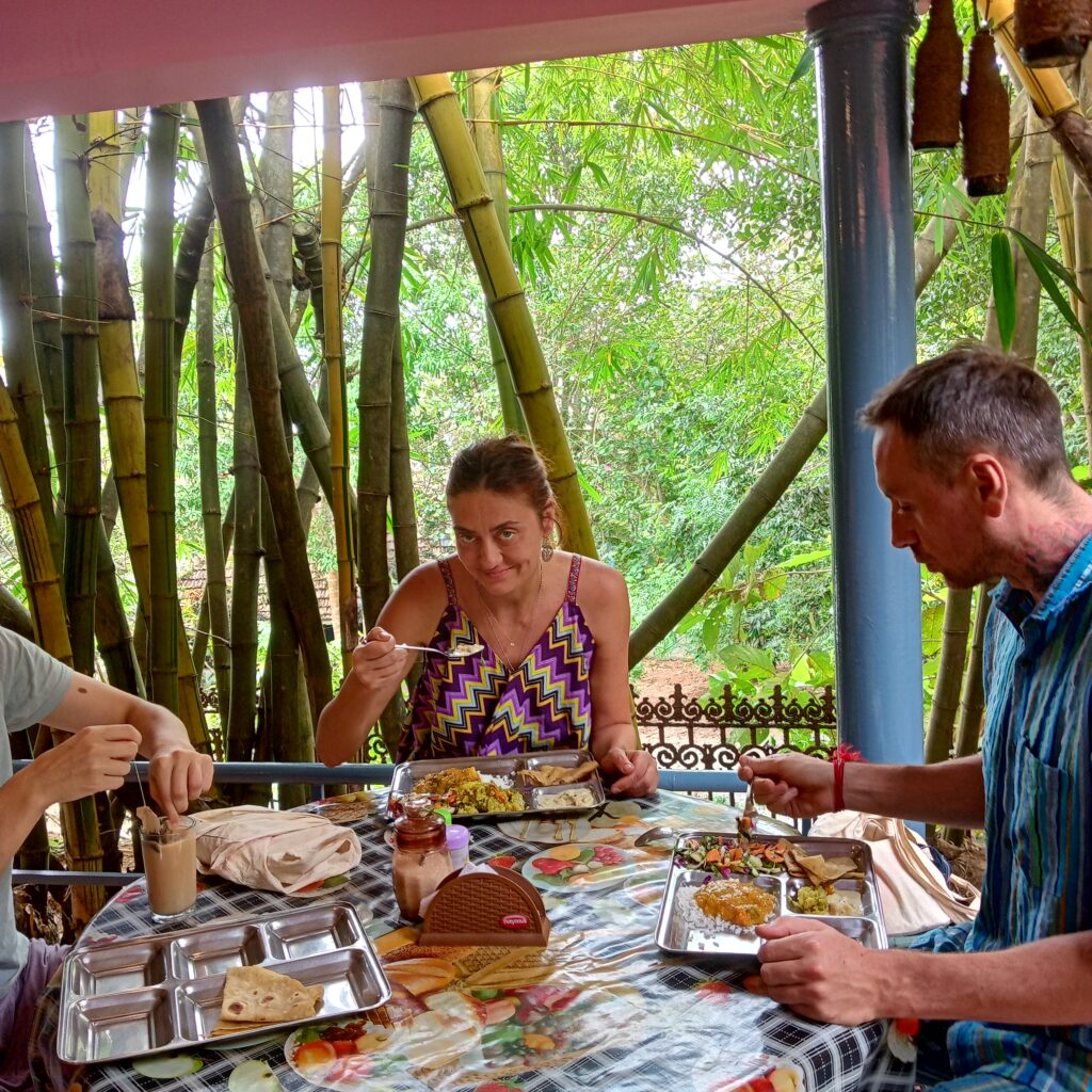 Lunch at 1 pm for students at Rishikul Yogshala