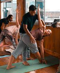 Yoga Group Practice on Mats for Wellness and Mindfulness
