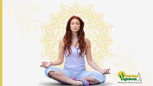 Woman Practicing Meditation at Rishikul Yogshala for Inner Peace and Mindfulness