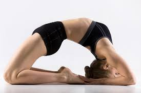 Advanced Arm Balance Yoga Pose Practitioner demonstrating an advanced arm balance pose
