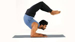 Advanced Arm Balance Yoga Pose Practitioner performing an advanced arm balance pose