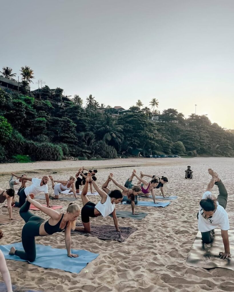 Yoga Teacher Training Session at Beach Yoga Teacher Training Session at Beach
