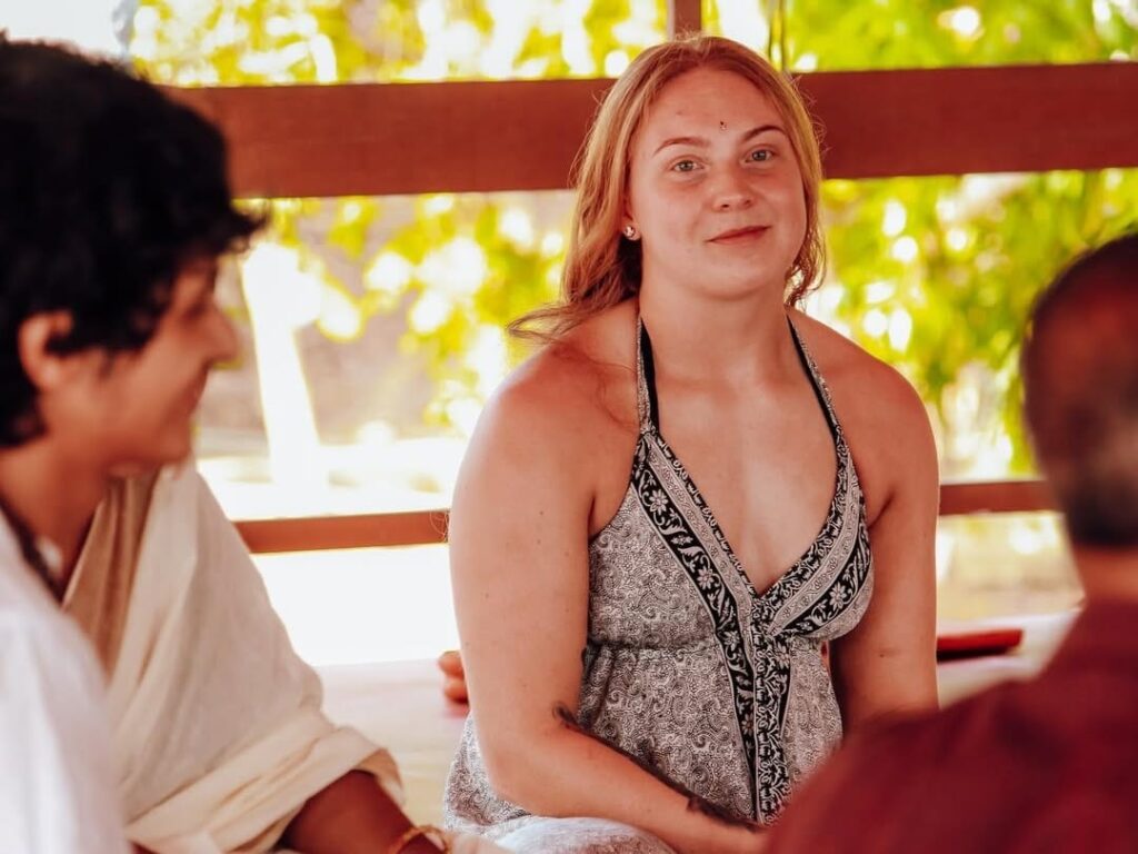 Yoga Student During YTTC Inauguration at Rishikul Yogshala