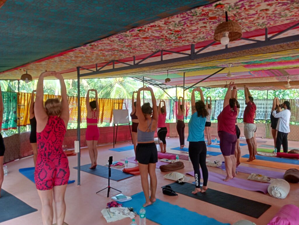 Yoga Student During YTTC Sessions at Rishikul Yogshala