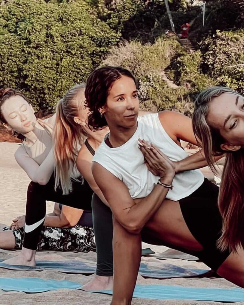 Student Practising During YTTC