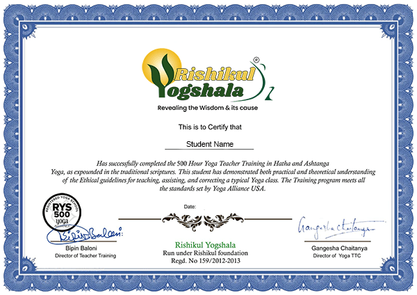 Yoga Alliance Certification