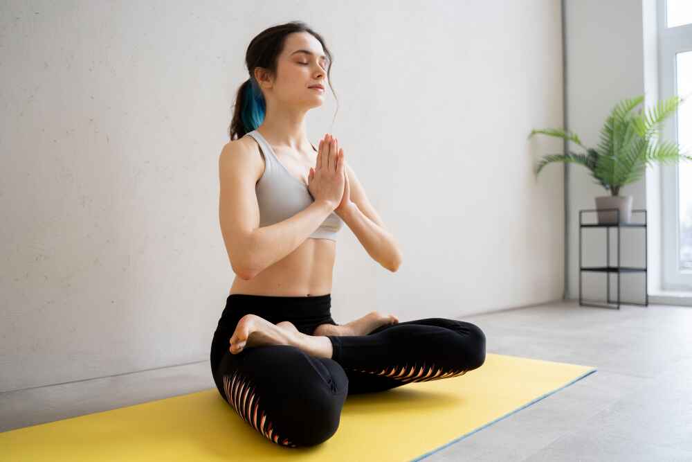 Woman In Meditation Practicing Ujjayi